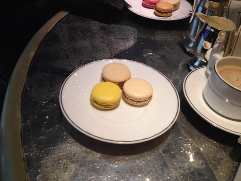 Citron, Fleur d'oranger and Vanilla macarons