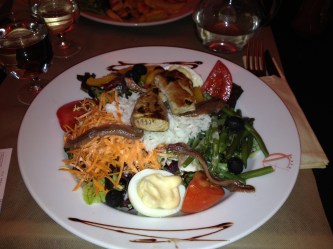 Lovely, large portioned, filling salad!