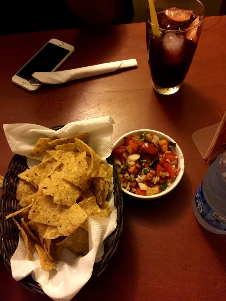 Chips and Salsa. That's Chapman in the background by the way.