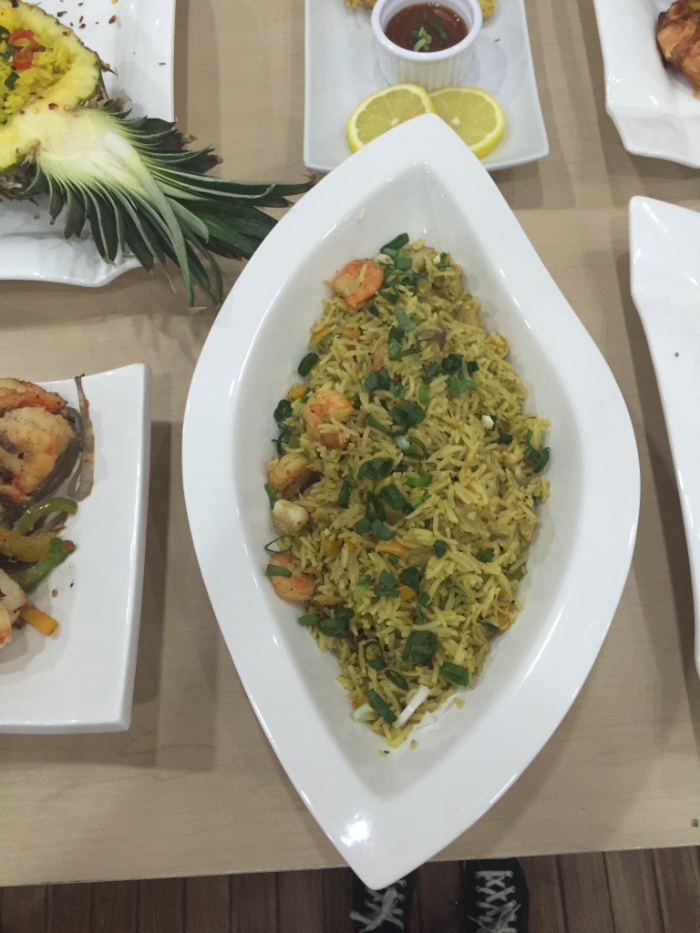 Seafood Paella. I thought this was dry but it was loaded with seafood.